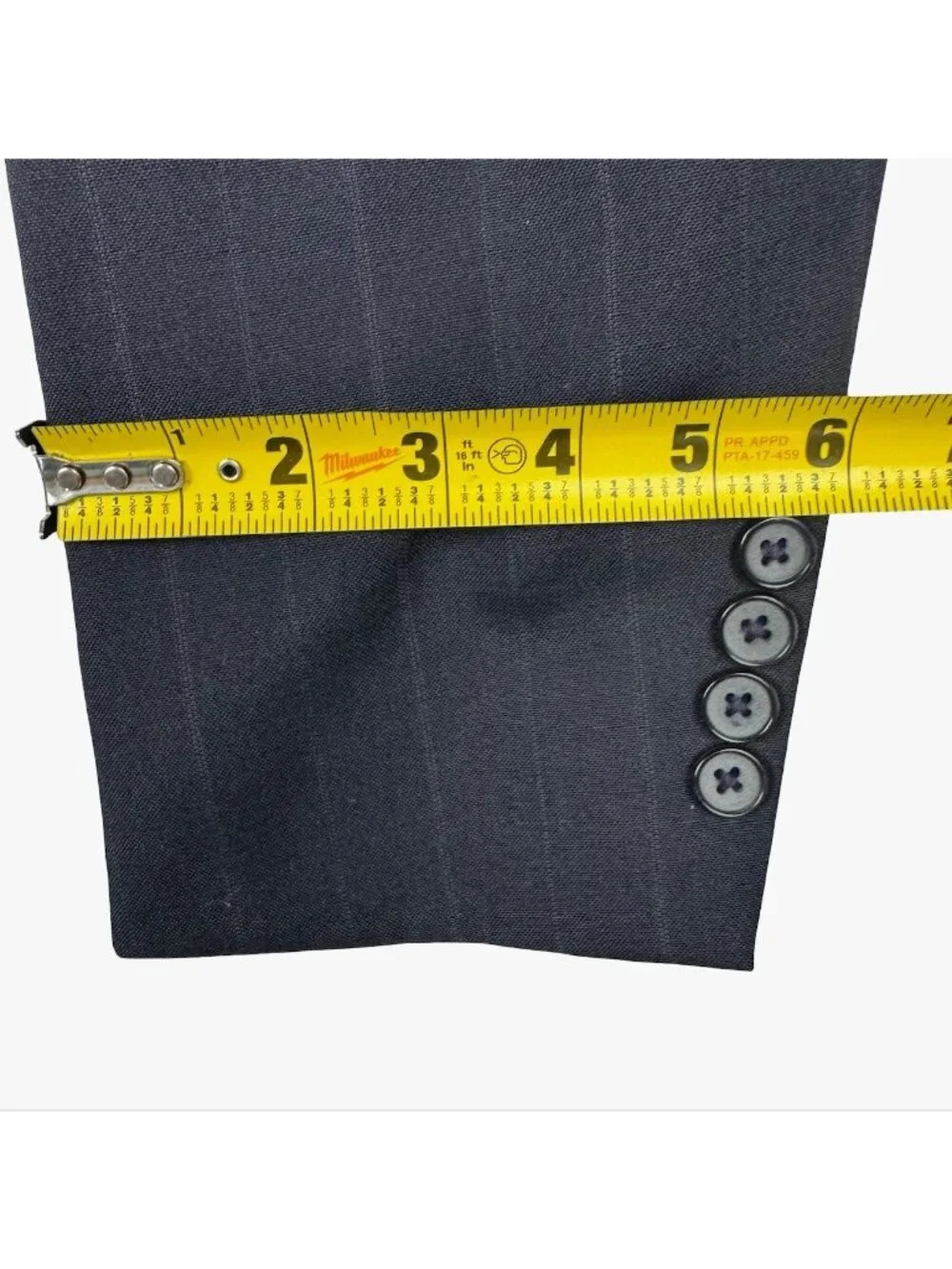Stafford Men’s Wool 2-Button Blazer Jacket Gray Stripe • USA • 38S
